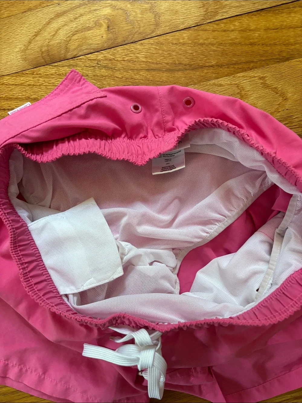 Calvin Klein Men’s Pink Swim Trunks with White Logo Sz Small